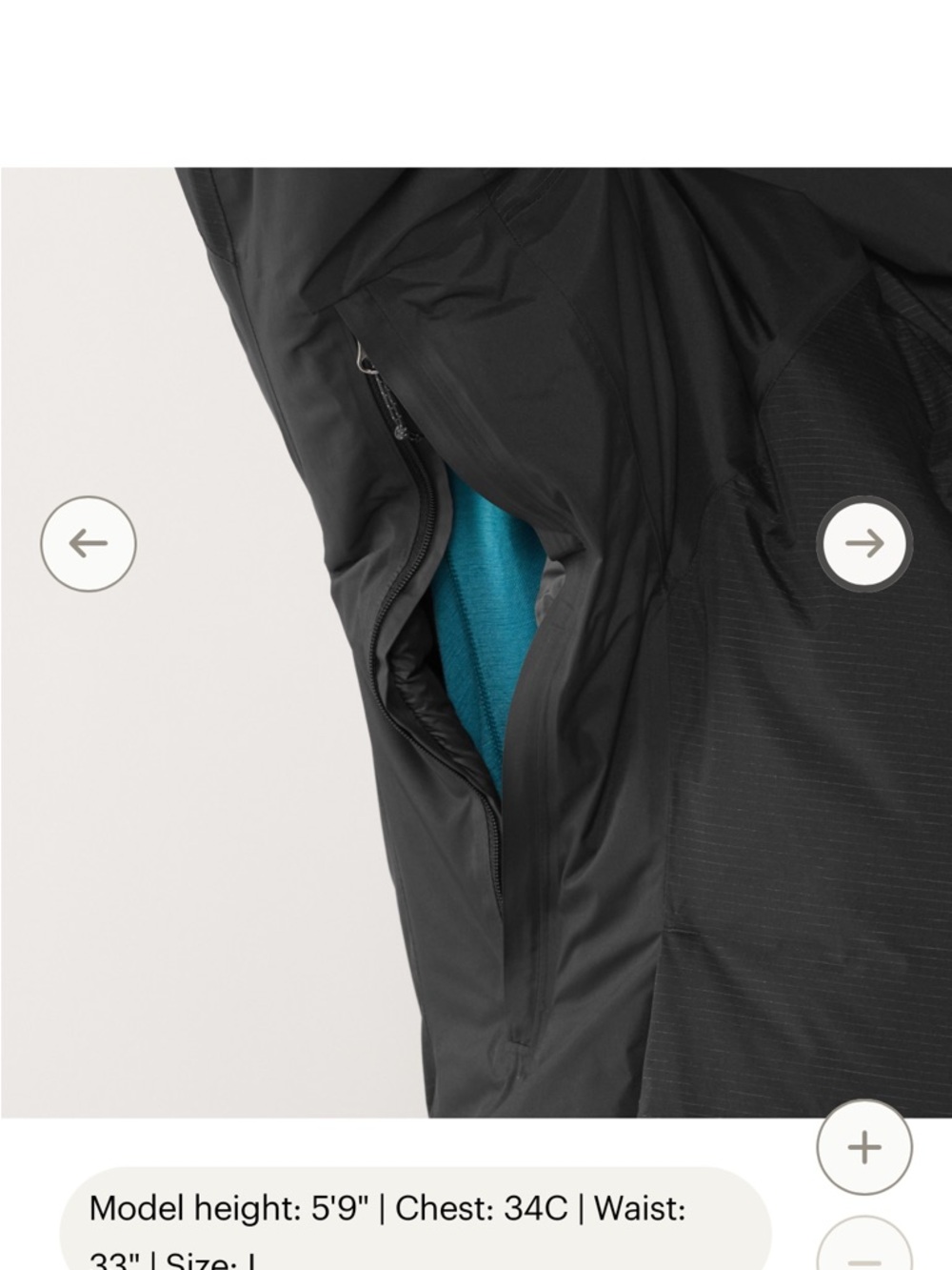 REI Women’s Stormhenge Down Hybrid Waterproof Jacket with Hood - Picture 12 of 16
